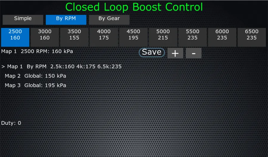 Helm Commander closed-loop boost control
